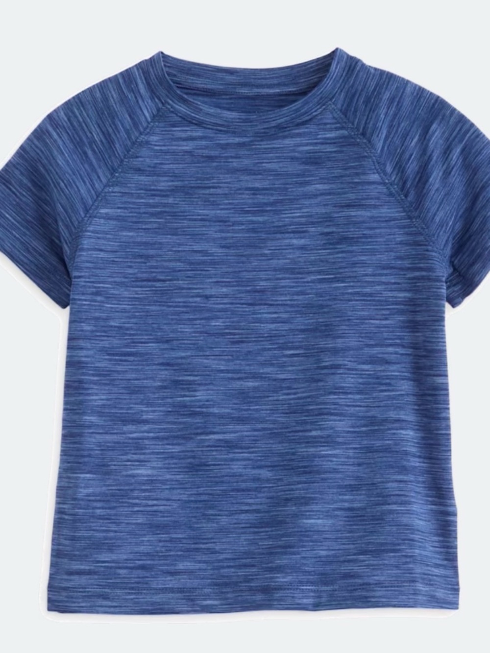 Kids Short Sleeve Heather Blue 01.Algo space dye algoflex performance top XL